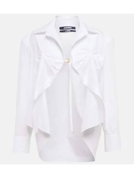Cămașă Jacquemus din poplin alb