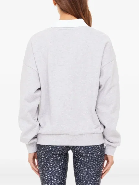 Pulover The Upside cu decolteu rotund gri