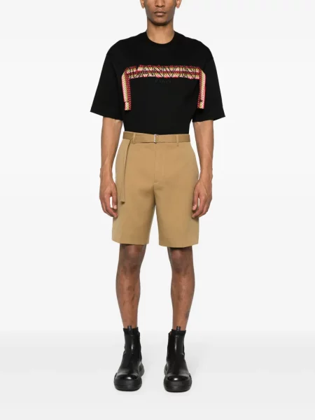 Vilnonės šortai Lanvin ruda