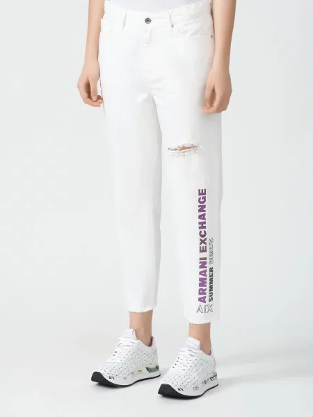 Джинси Armani Exchange білі