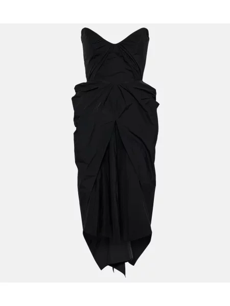 Rochie midi Maticevski drapată negru