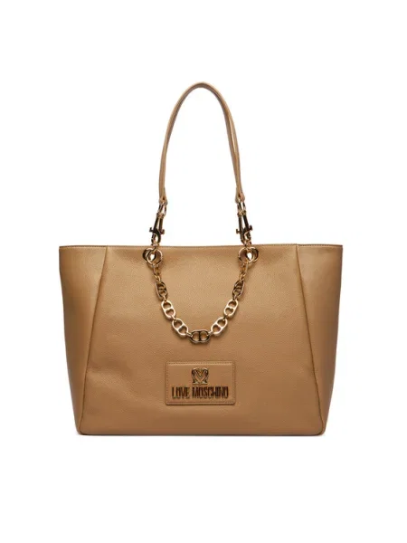 Táska LOVE MOSCHINO bézs