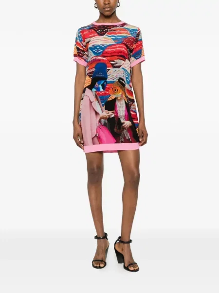 Rochie mini The Artistylist cu imagine albastru
