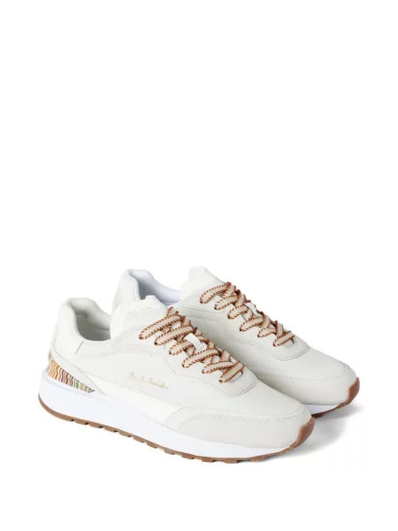 Sneakerși Paul Smith din piele cu dungi alb