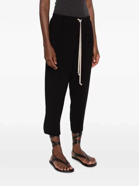 Decupat pantaloni Rick Owens cu cordon negru