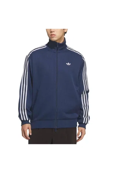 Dzianinowa bluza Adidas do biegania niebieska