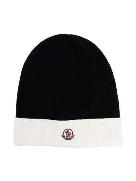Czapka dziecięca Moncler Enfant niebieska