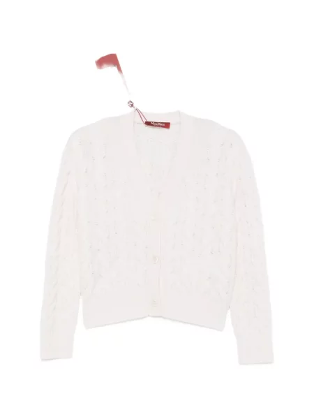 Cardigan Max Mara tricotate alb