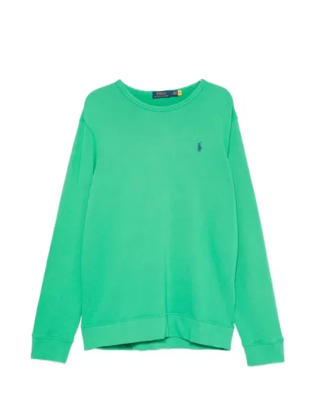 Pulover Polo Ralph Lauren cu broderie verde