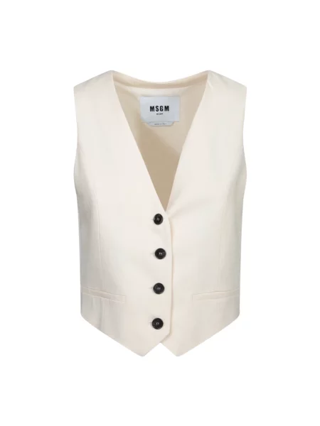 Kamizelka Msgm elegancka biała