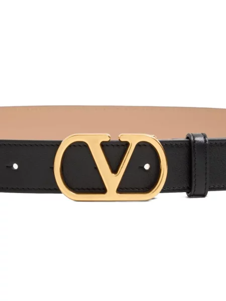 Curea Valentino Garavani din piele negru