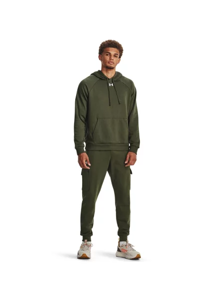 Sweatshirt Under Armour Rival Fleece Hoodie Green XL zelena