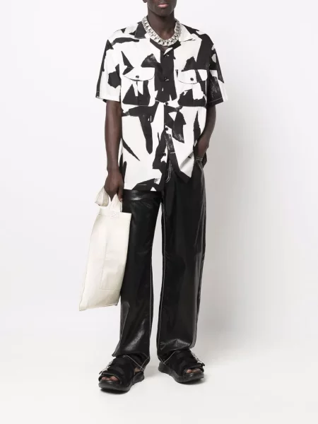 Pantaloni Eytys din piele negru