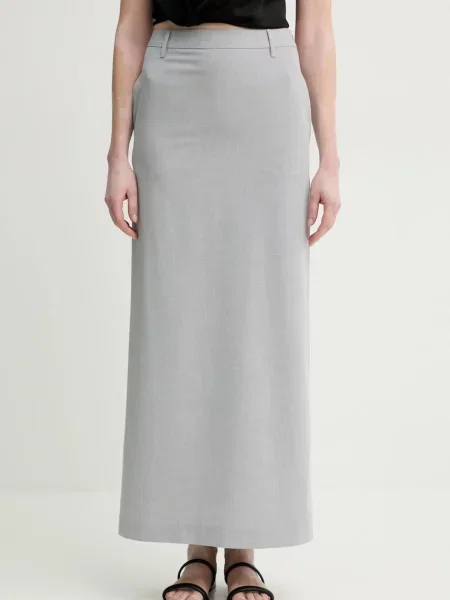 Fusta maxi Isabelle Blanche gri