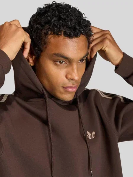 Bluza z kapturem o kroju relaxed fit z mieszanki bawełny Adidas Originals