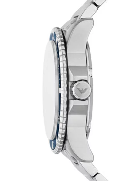 Hodinky Emporio Armani World Explorer stříbrná