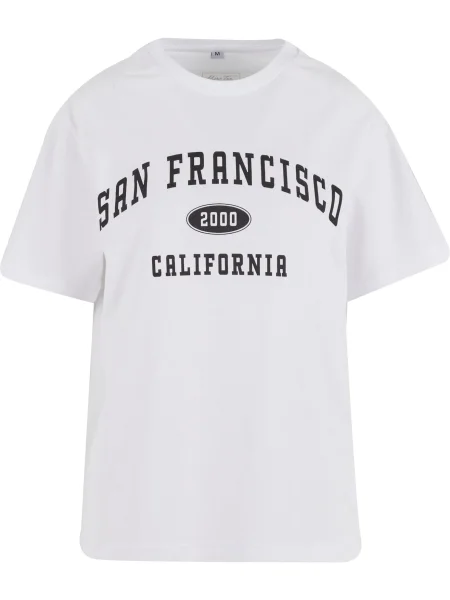 Miss Tee Tricou San Francisco City negru alb