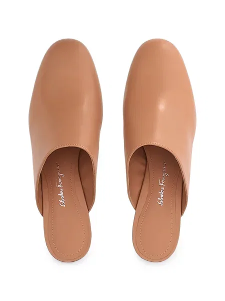 Papuci tip mules Ferragamo din piele