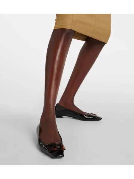 Pantofi cu toc Roger Vivier din piele de lac negru