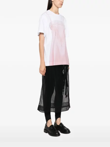 Tricou Simone Rocha cu imagine alb