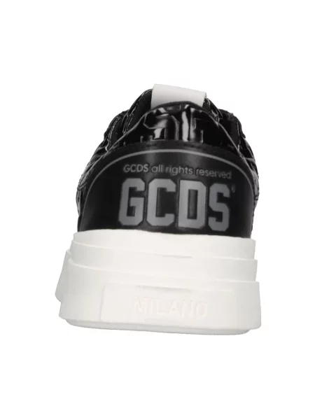 Lakierowane sneakersy Gcds skórzane czarne