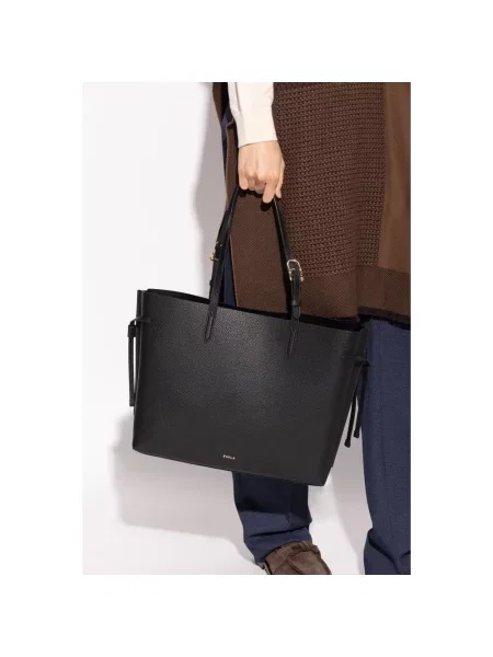 Shopperka Furla skórzana czarna