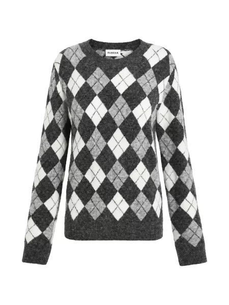 Pulover P.a.r.o.s.h. cu model argyle gri