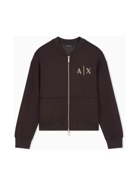 Kurtka bomber Armani Exchange brązowy