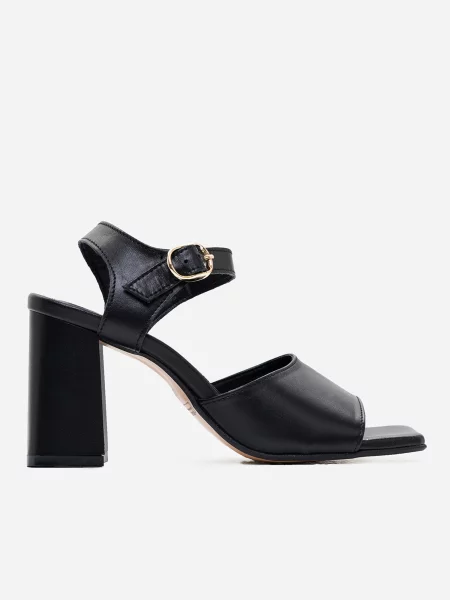 ISSA Plus Босоніжки шкіра чорний