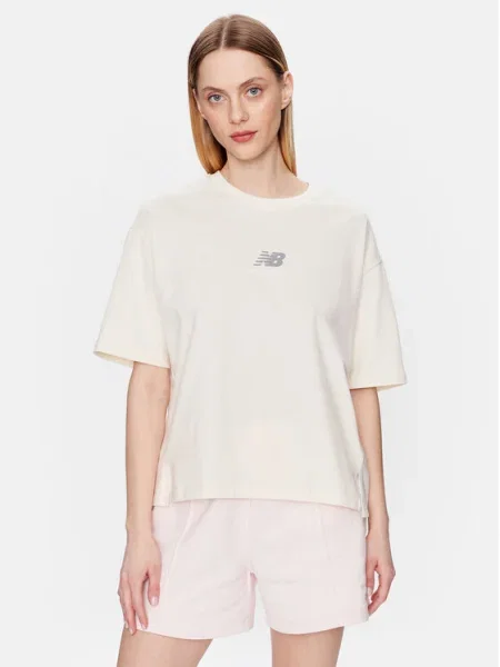 New Balance Tricou Oversize bej
