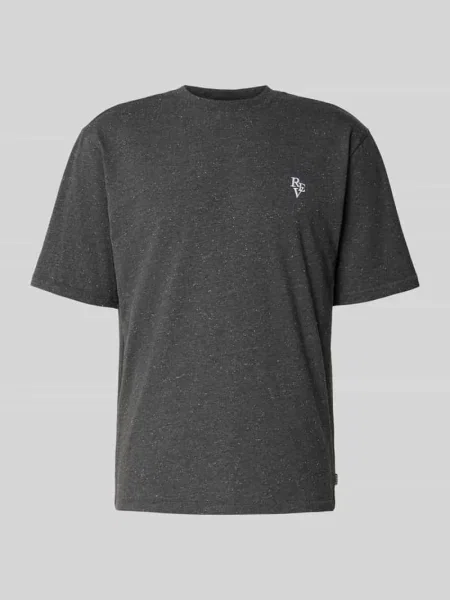 T-shirt z wyhaftowanym logo Review