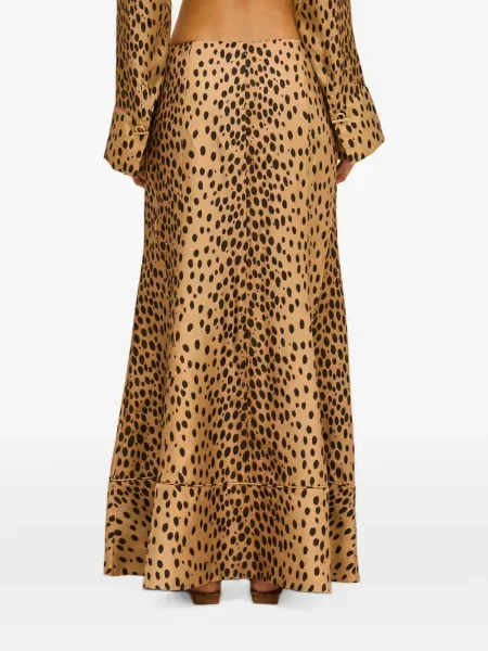 Fusta maxi Cult Gaia cu imagine cu model leopard