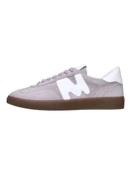 Sneakersy Msgm skórzane retro fioletowe