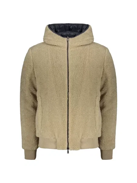 Reversibil geacă cu puf Herno din piele de oaie