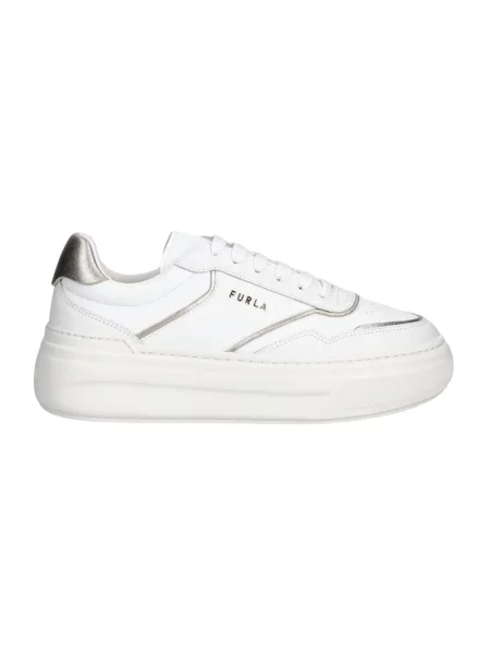 Sneakersy Furla skórzane białe