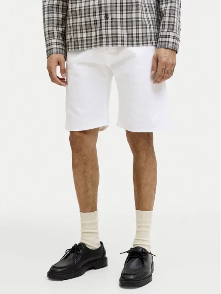 Jack & Jones Σορτς υφασμάτινο Rick Original λευκό
