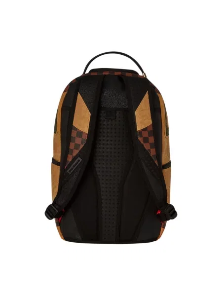 Plecak Sprayground skórzany w miejskim stylu beżowy