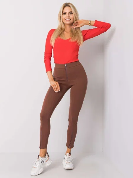 Pantaloni Fashionhunters maro