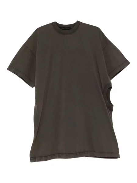 Koszulka Alainpaul drapowana brązowa