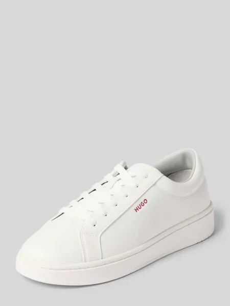 Sneakersy Hugo wiązane białe