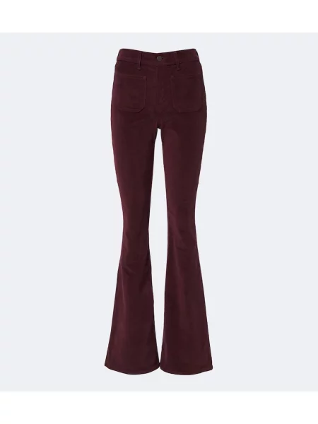 Pantaloni Veronica Beard de catifea cord evazate