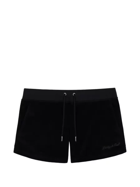 Pantaloni scurți Sporty & Rich cu autograf negru