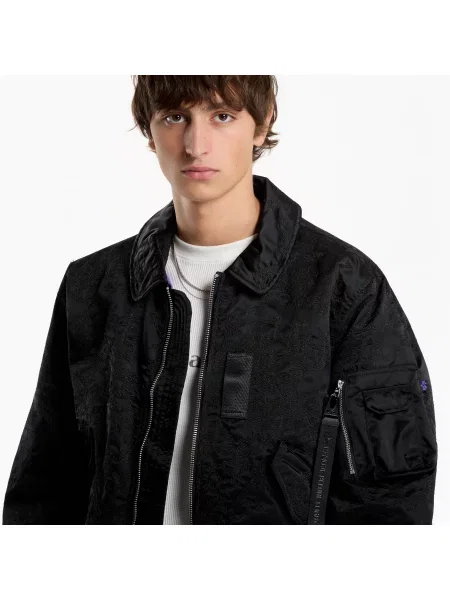 Jachetă Alpha Industries Camo Embroidery UV Black XL negru