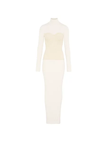 Sukienka maxi Jean Paul Gaultier biała