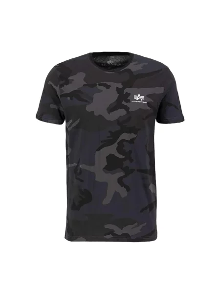 ALPHA INDUSTRIES Tričko Backprint Camo mix barev