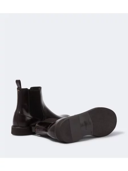Botine chelsea Canali din piele maro