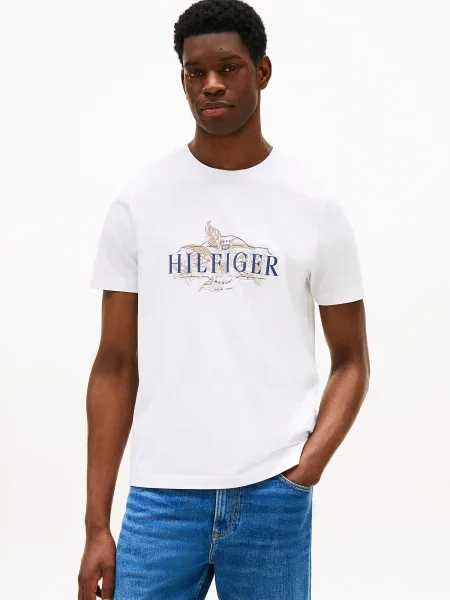 Tommy Hilfiger Tricou Tropical Floral alb