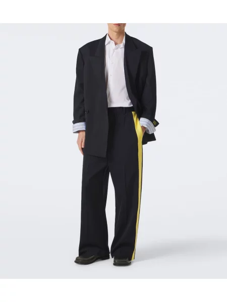Pantaloni Loewe de lână albastru