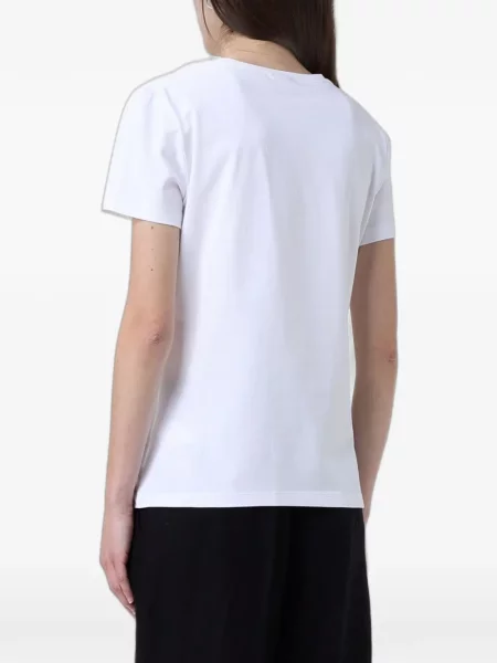 Tricou Ea7 Emporio Armani cu autograf alb