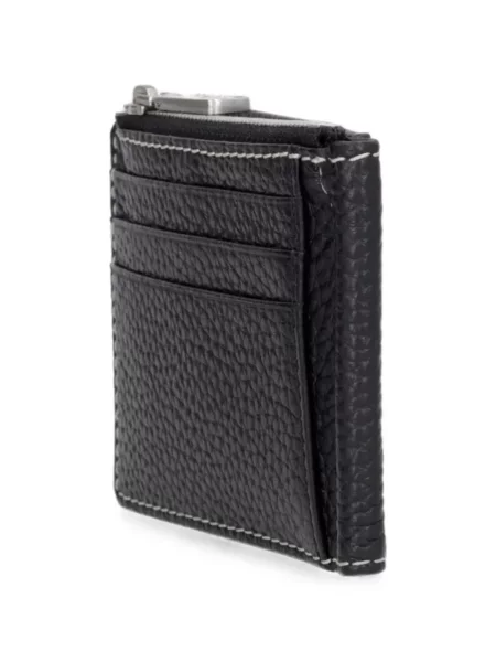 Portofel Guess din piele cu autograf negru